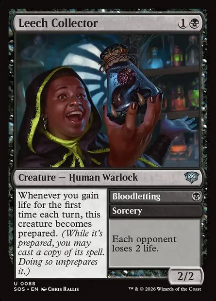 Leech Collector // Bloodletting, Magic card SOS 88 — Secrets of Strixhaven set