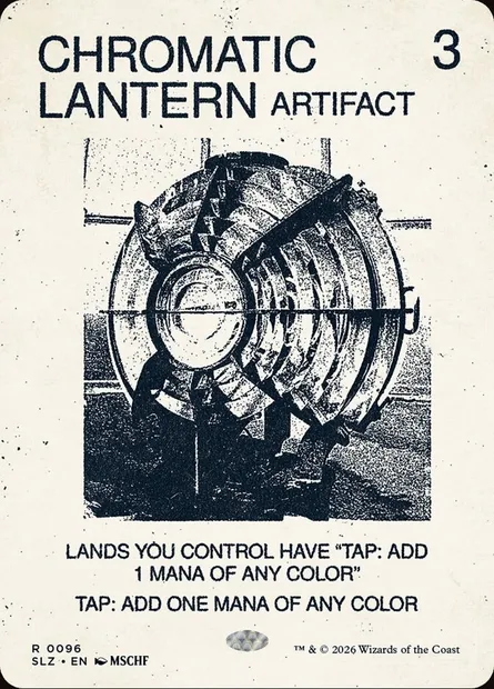 CHROMATIC LANTERN, carte Magic SLZ 96 — extension The Zeta Set