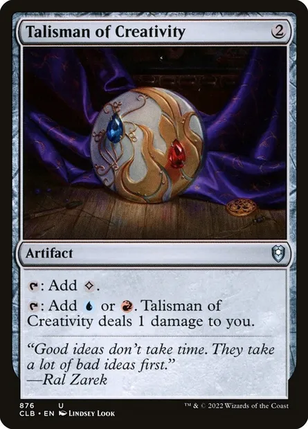 Talisman of Creativity, Magic card CLB 876 — Commander Legends: Battle for Baldur's Gate set