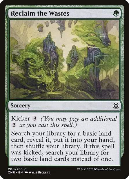 Reclaim the Wastes, Magic card ZNR 200 — Zendikar Rising set