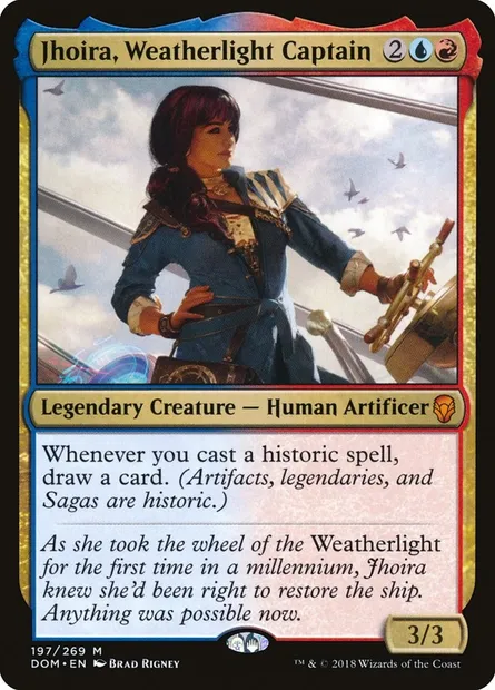 Jhoira, Weatherlight Captain, Magic card DOM 197 — Dominaria set