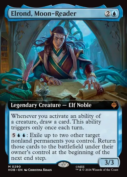 Elrond, Moon-Reader, Magic card HOB 290 — The Hobbit set