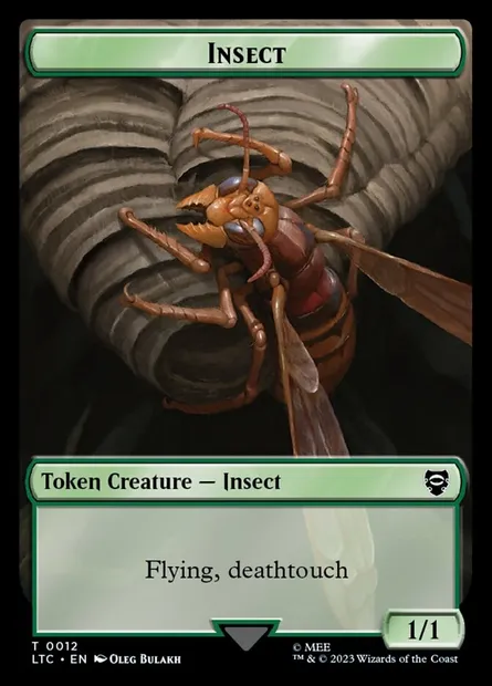 Insect, carte Magic TLTC 12 — extension Tales of Middle-earth Commander Tokens