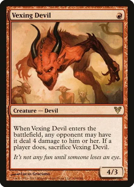 Vexing Devil, Magic card AVR 164 — Avacyn Restored set