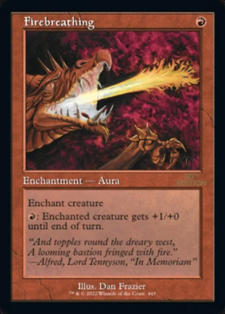 Firebreathing, Magic card 30A 443 — 30th Anniversary Edition set