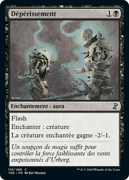 Dépérissement, carte Magic TSR 116 — extension Spirale Temporelle Remastered