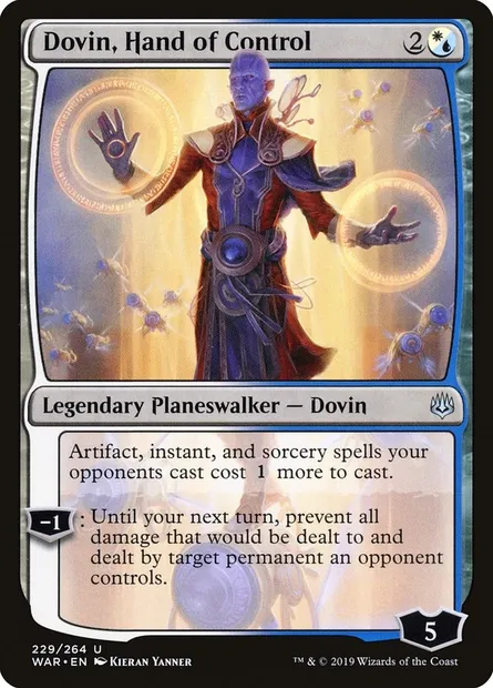 Dovin, Hand of Control, Magic card WAR 229 — War of the Spark set