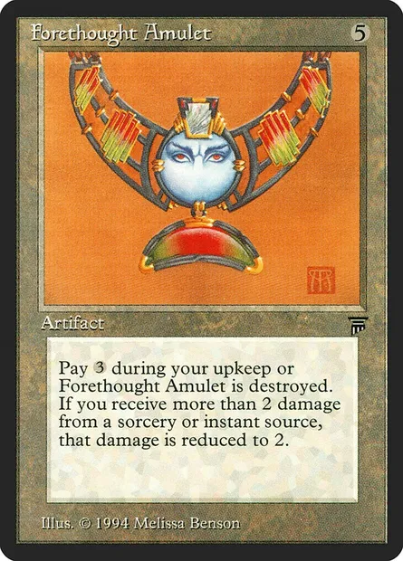 Forethought Amulet, carte Magic LEG 277 — extension Legends