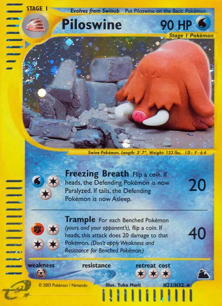 Cochignon, carte Pokémon SK H22 — extension Skyridge