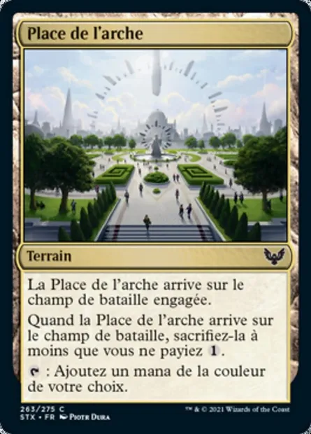 Place de l'arche, carte Magic STX 263 — extension Strixhaven: l'Académie des Mages