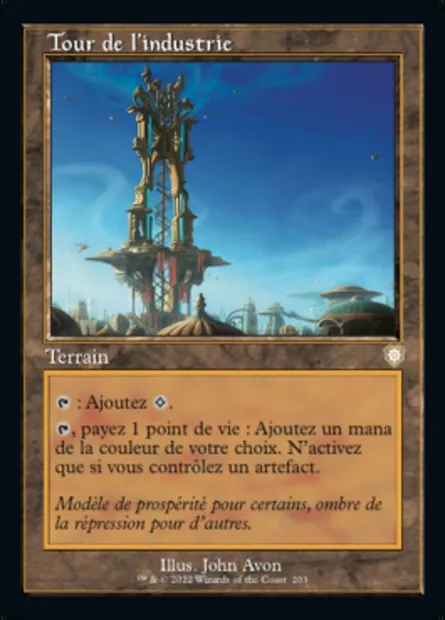 Tour de l'industrie, carte Magic BRC 203 — extension The Brothers' War Commander