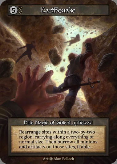 Earthquake, carte Sorcery ALP 214 — extension Alpha