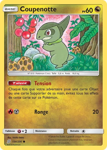 Coupenotte, carte Pokémon UNM 154 — extension Harmonie des Esprits