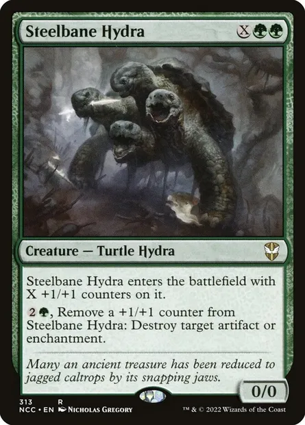 Steelbane Hydra, Magic card NCC 313 — New Capenna Commander set