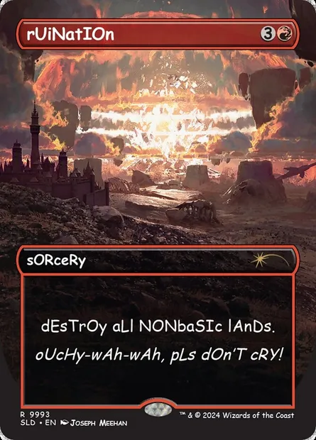 Ruine, carte Magic SLD 9993 — extension Secret Lair Drop