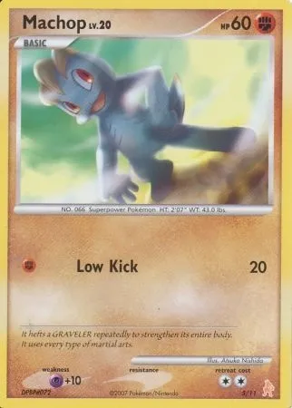 Machop Lv.20, carte Pokémon TK3L 005 — extension DP Trainer Kit (Lucario)