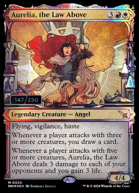 Aurelia, the Law Above, Magic card MKM 317z — Murders at Karlov Manor set