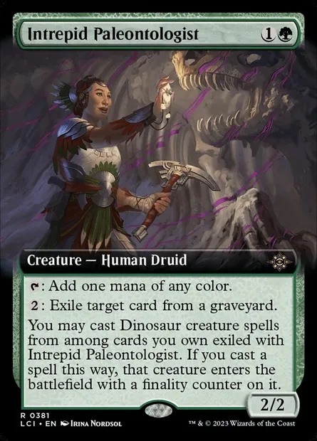 Intrepid Paleontologist, Magic card LCI 381 — The Lost Caverns of Ixalan set