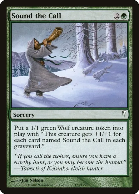Sound the Call, Magic card CSP 123 — Coldsnap set