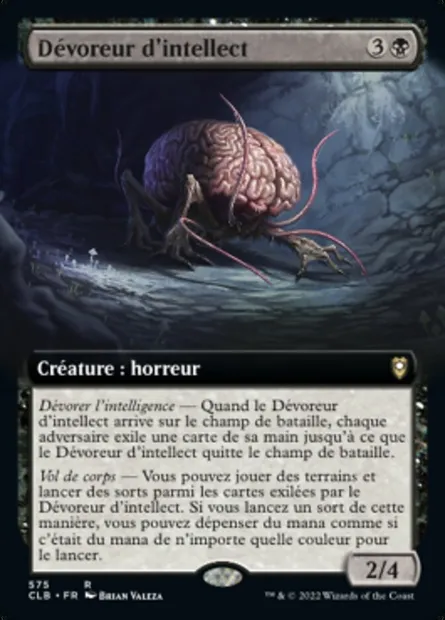 Dévoreur d'intellect, carte Magic CLB 575 — extension Commander Légendes : la bataille de la Porte de Baldur