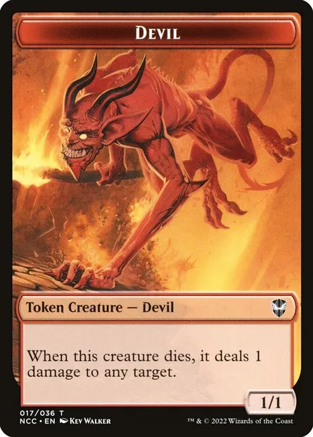 Devil, Magic card TNCC 17 — New Capenna Commander Tokens set