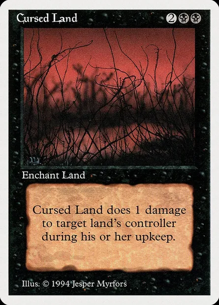 Cursed Land, Magic card SUM 98 — Summer Magic / Edgar set