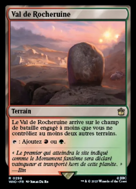 Val de Rocheruine, carte Magic WHO 298 — extension Doctor Who
