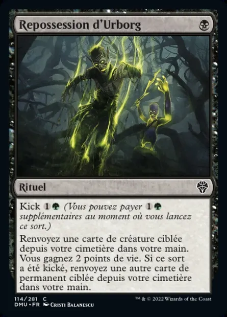 Repossession d'Urborg, carte Magic DMU 114 — extension Dominaria Uni