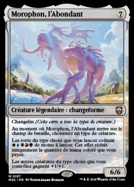 Morophon, l'Abondant, carte Magic M3C 157 — extension Modern Horizons 3 Commander