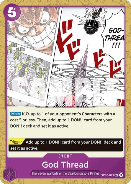 God Thread, One Piece card OP10-079 — ROYAL BLOOD set