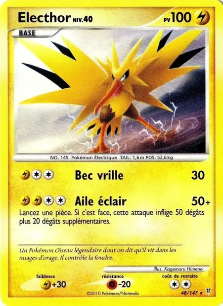 Electhor, carte Pokémon SV 48 — extension Vainqueurs Suprêmes