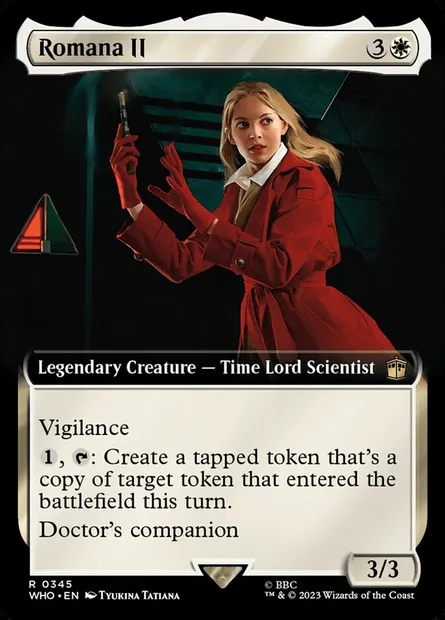 Romana II, carte Magic WHO 345 — extension Doctor Who
