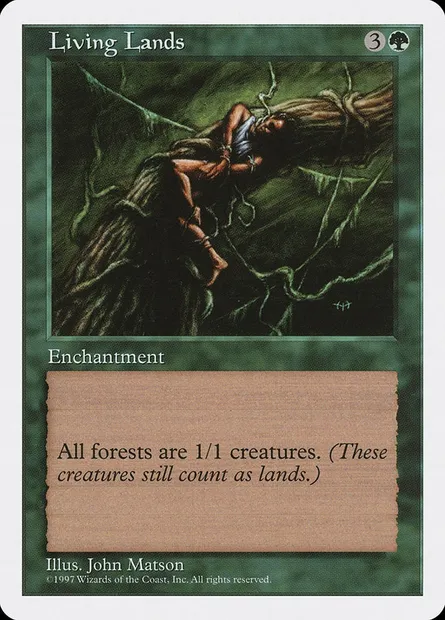 Living Lands, Magic card 5ED 312 — Fifth Edition set