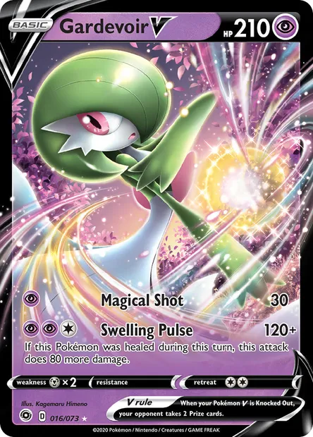 Gardevoir V, Pokémon card CPA 16 — Champion's Path set