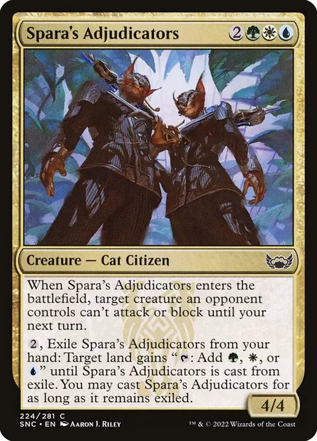Spara's Adjudicators, Magic card SNC 224 — Streets of New Capenna set