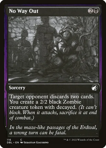 Pas d'échappatoire, carte Magic DBL 116 — extension Innistrad : Double Programme