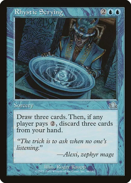 Rhystic Scrying, Magic card PCY 44 — Prophecy set