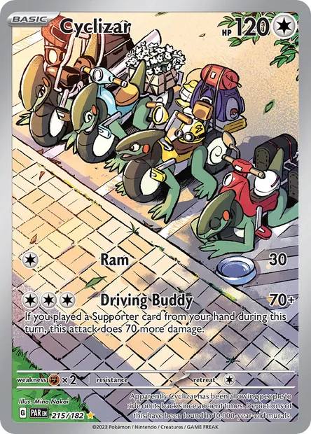 Cyclizar, Pokémon card PAR 215 — Paradox Rift set