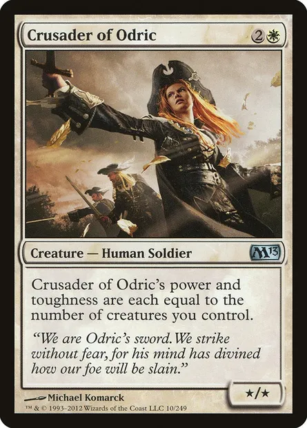 Crusader of Odric, Magic card M13 10 — Magic 2013 set