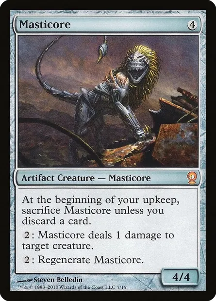 Masticore, carte Magic V10 7 — extension From the Vault: Relics