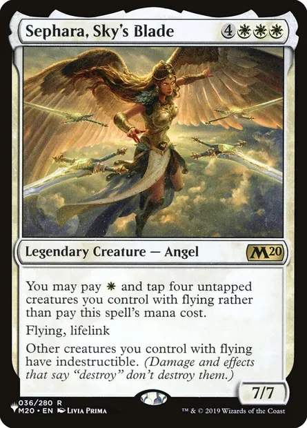 Sephara, Sky's Blade, Magic card PLST M20-36 — The List set