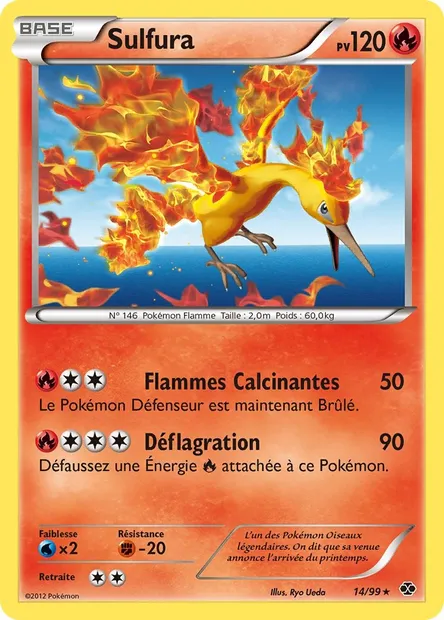 Sulfura, carte Pokémon NXD 14 — extension Destinées Futures