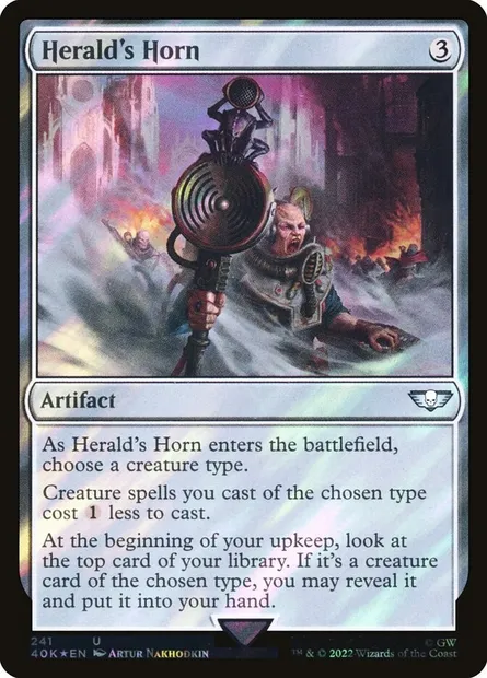 Cor du héraut, carte Magic 40K 241★ — extension Warhammer 40,000 Commander
