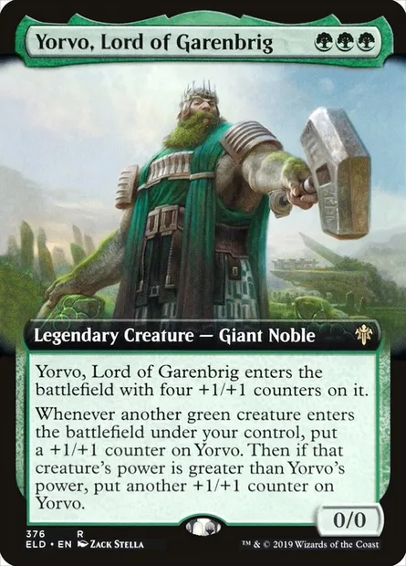 Yorvo, Lord of Garenbrig, Magic card ELD 376 — Throne of Eldraine set
