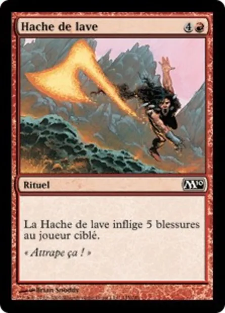 Hache de lave, carte Magic M10 145 — extension Magic 2010