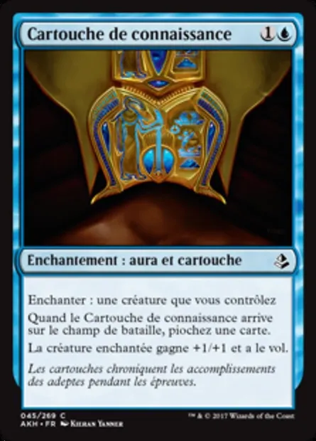 Cartouche de connaissance, carte Magic AKH 45 — extension Amonkhet