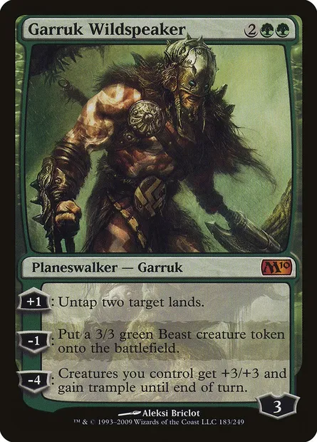 Garruk Wildspeaker, Magic card M10 183 — Magic 2010 set