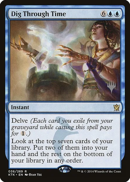 Dig Through Time, Magic card PKTK 36p — Khans of Tarkir Promos set