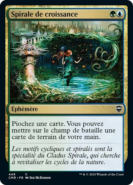Spirale de croissance, carte Magic CMR 446 — extension Commander Legends