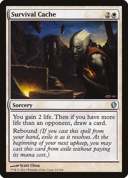 Survival Cache, Magic card C13 23 — Commander 2013 set